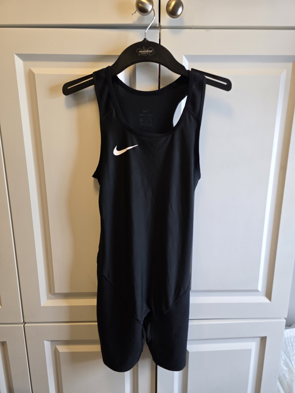 Nike Dri-Fit Athletic Weightlifting Singlet Men's Size XS Black Wrestling